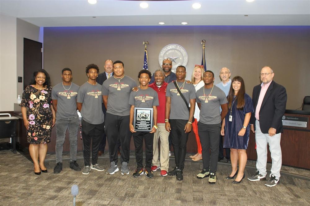 Summer Creek High School Boys Track and Field Team honored for repeat